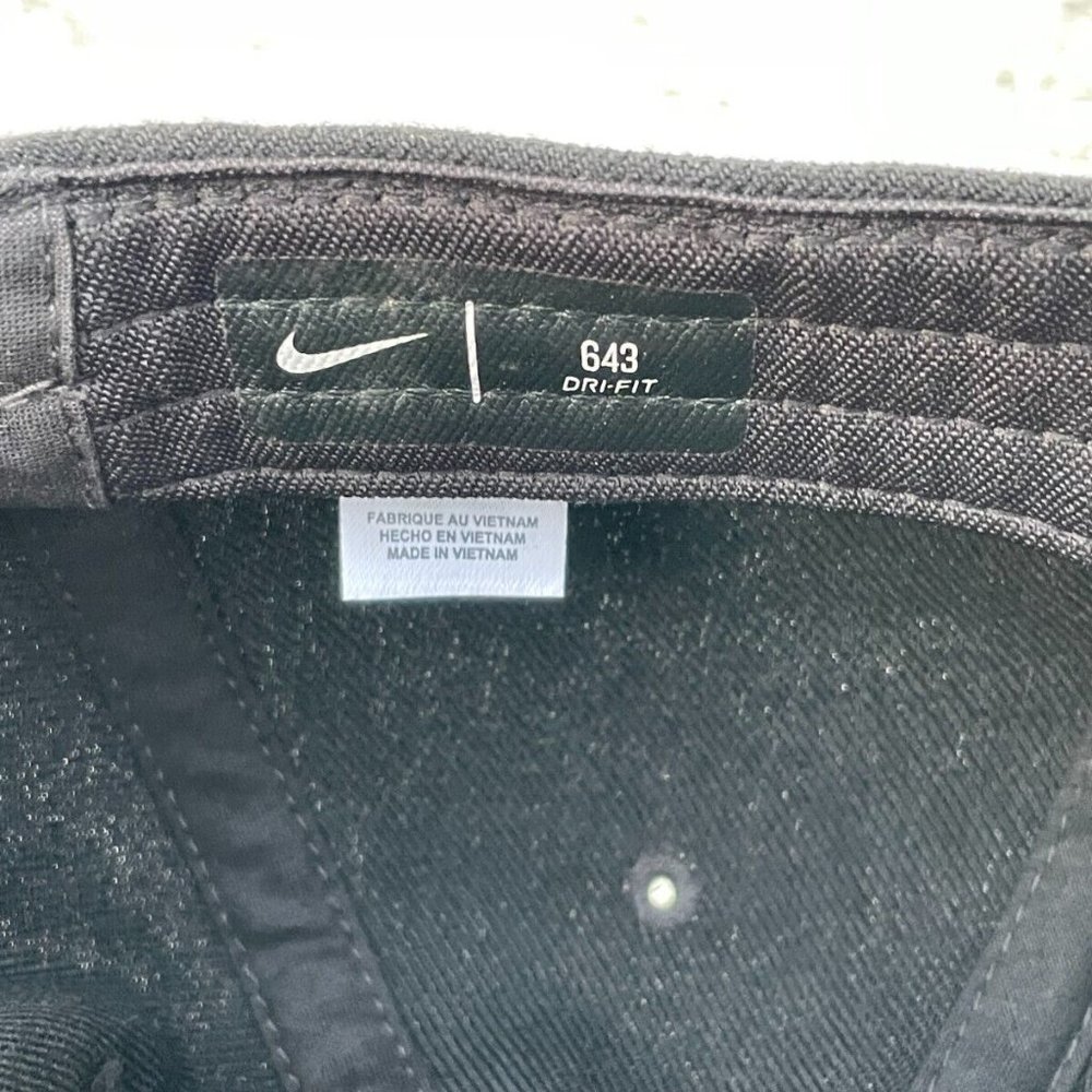 Nike Hat Black Dri fit 643 Sport Baseball Cap Hat Size L/XL - Picture 6 of 9